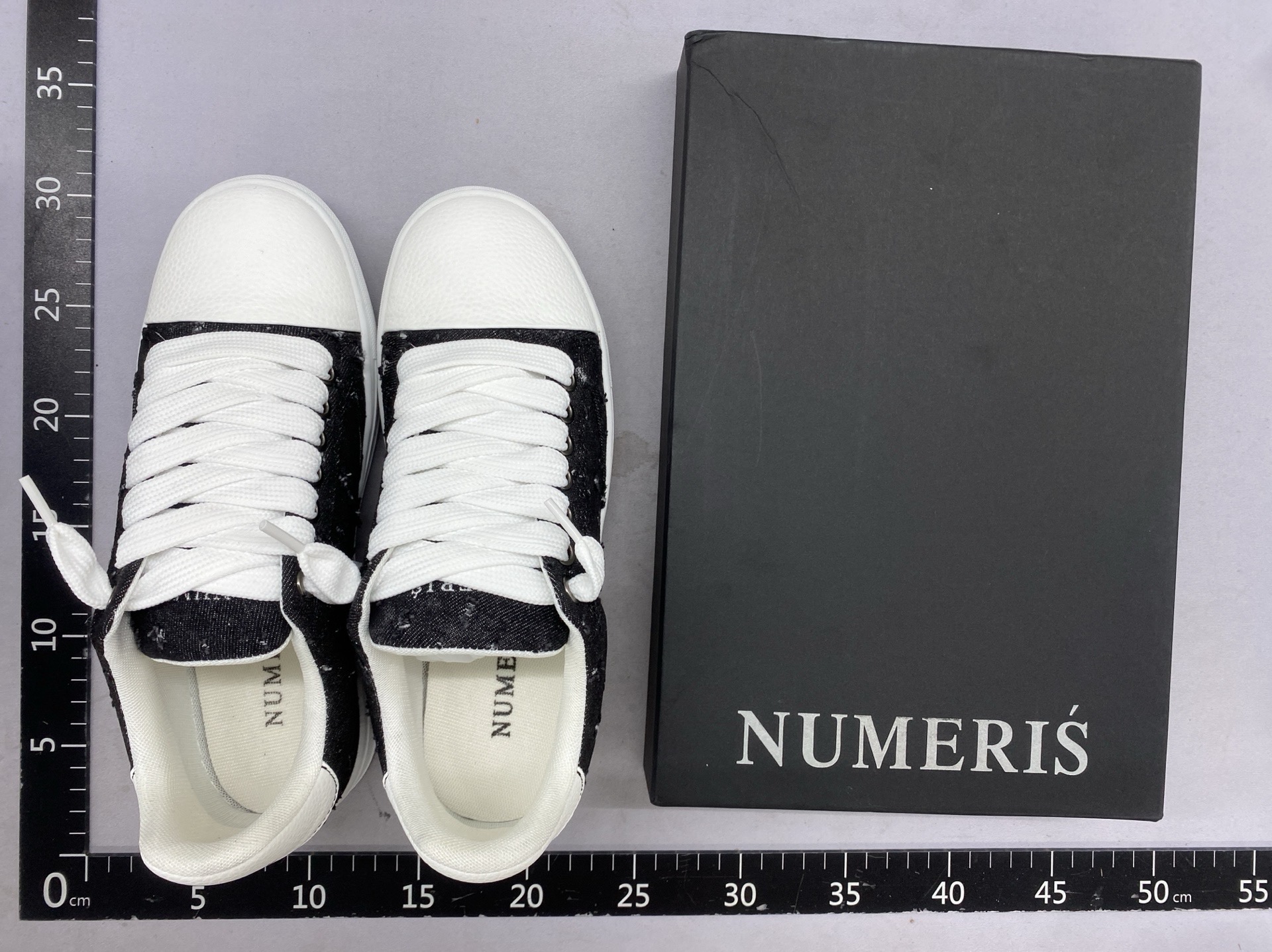 现货NUMERIS运动鞋男手工喷绘帆布鞋时尚潮流个性定.制板鞋