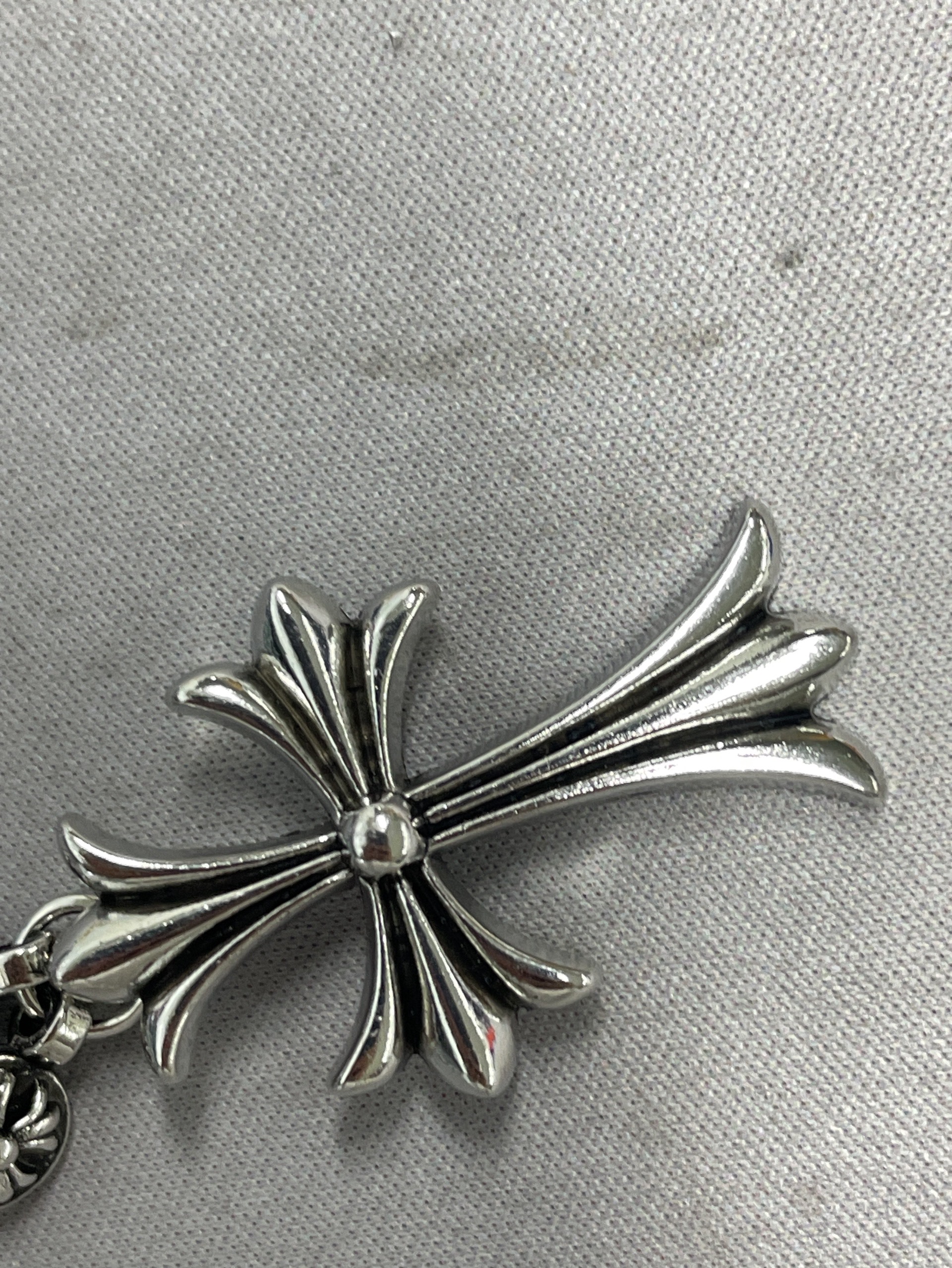 Fashion cross-border stylish street hip hop nightclub trendy brand cross necklace handmade chain retro hanging chain sweater chain