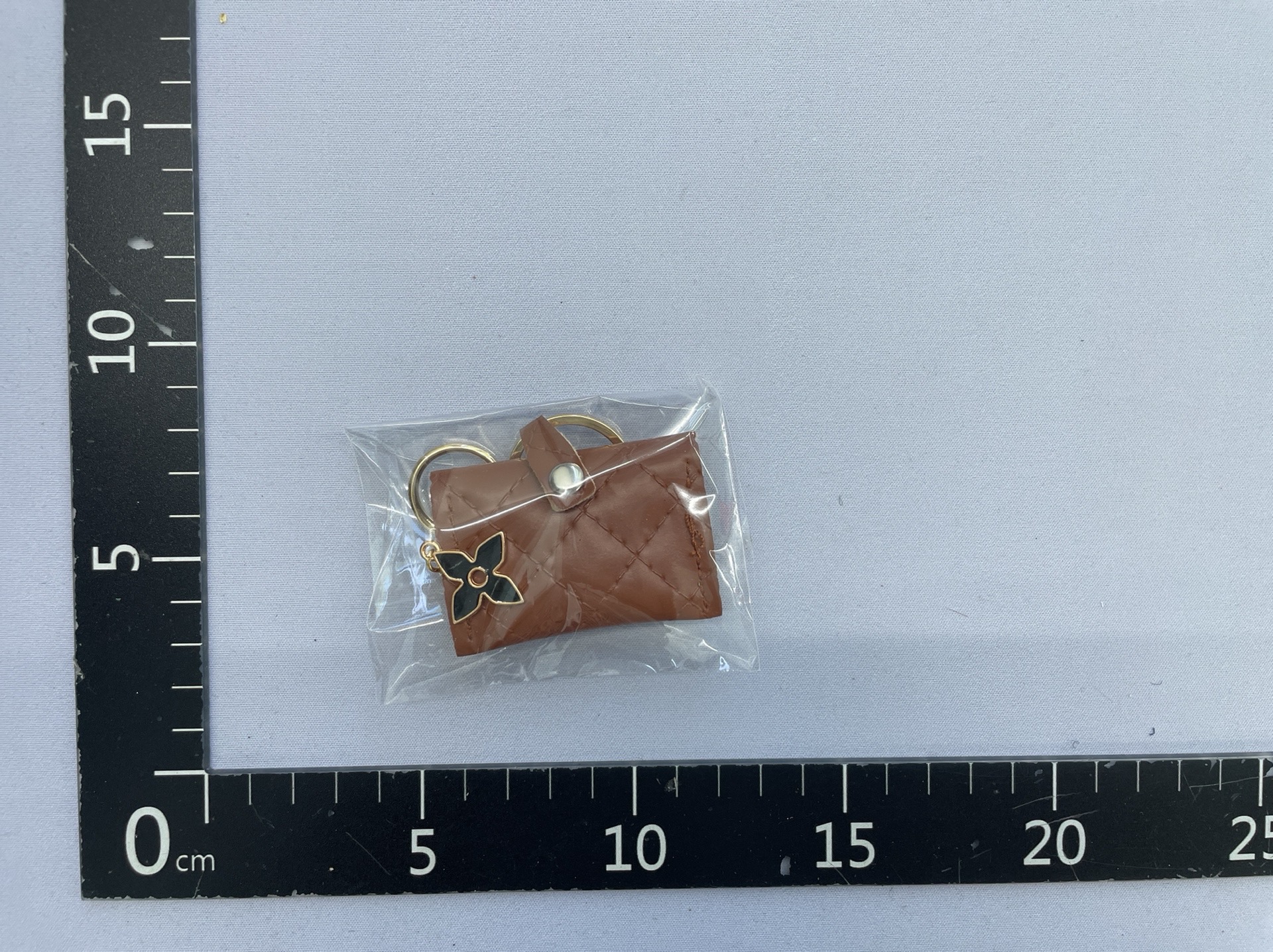 Pu mini coin purse keychain bag charm – miu miu style small bag accessory – creative keychain ornament – high-end feel