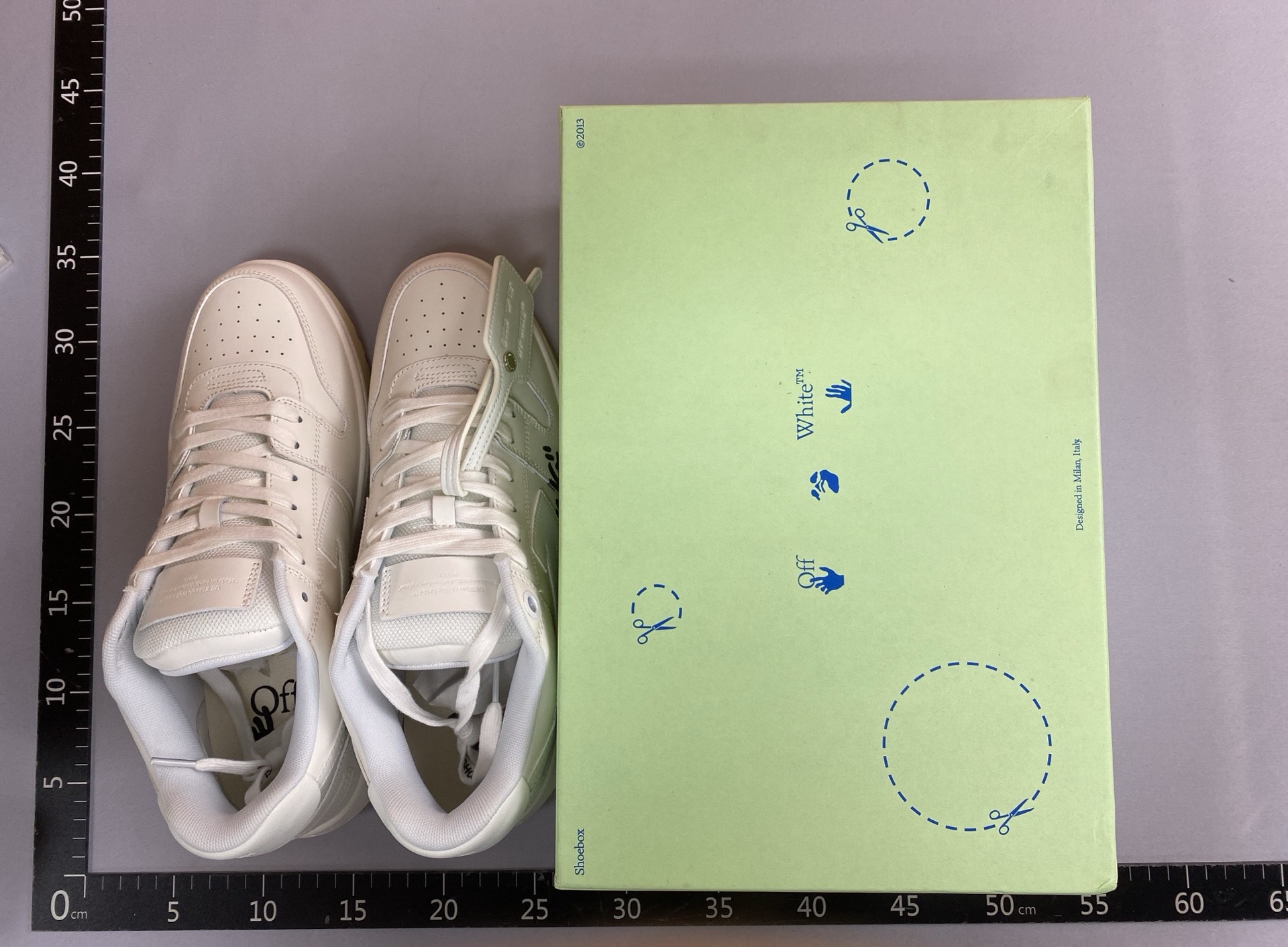 Panda shoes ow arrow couple sneakers color block chunky sole casual white shoes crh29