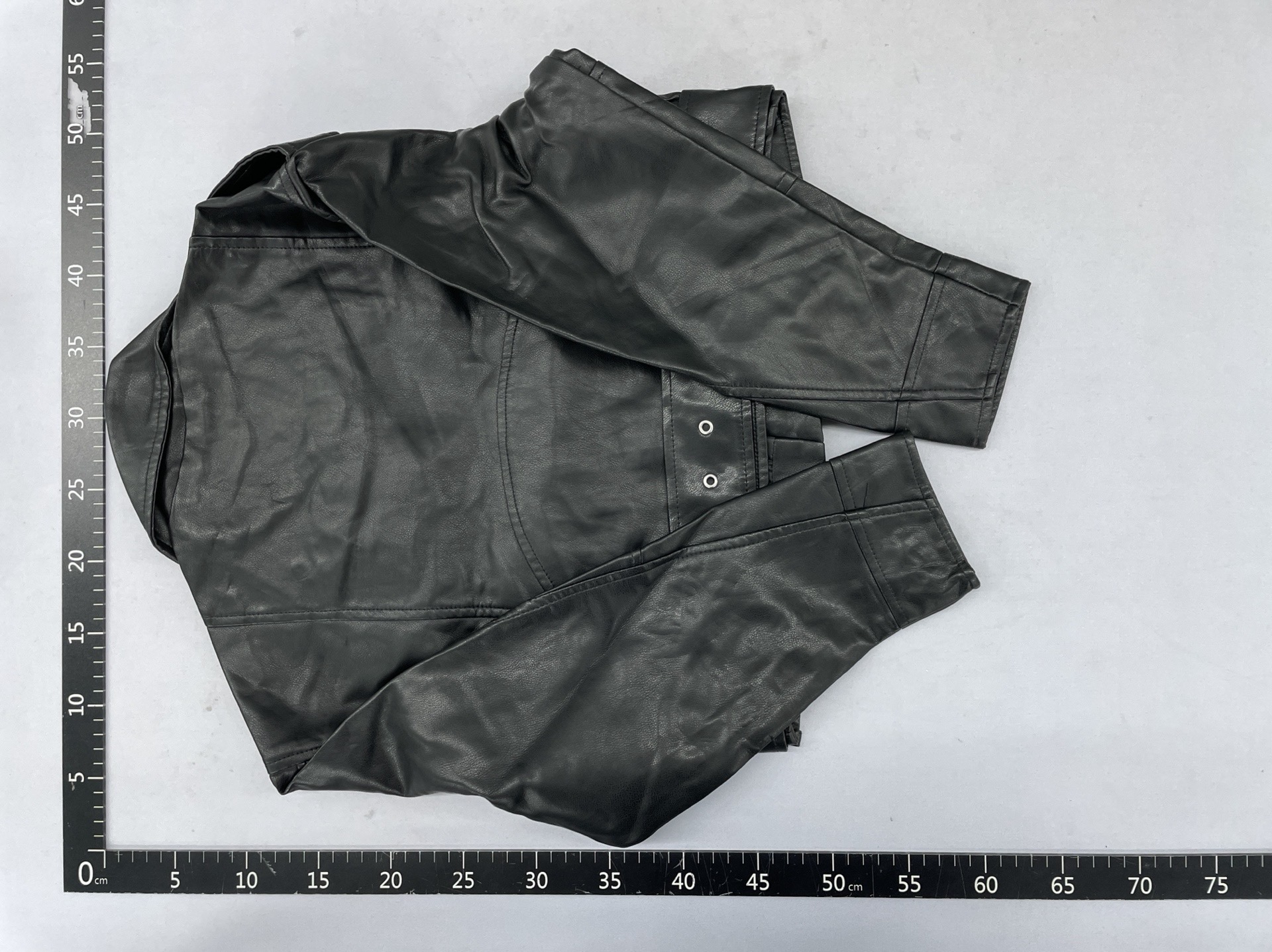 Za cross-border fashion 2025 new women’s retro biker leather jacket short belt faux leather aviator jacket coat