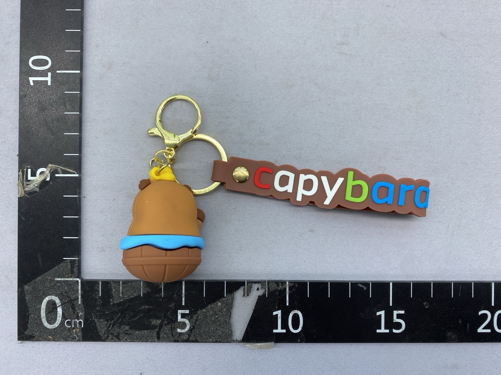 Cartoon cute capybara keychain pendant bag charm car key chain small gift wholesale