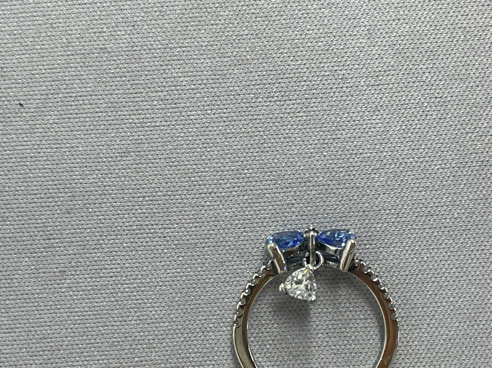 Blue bow collection: rings, earrings, bracelets, necklaces, chokers – fashionable, luxurious, niche, high-end, and elegant accessories
