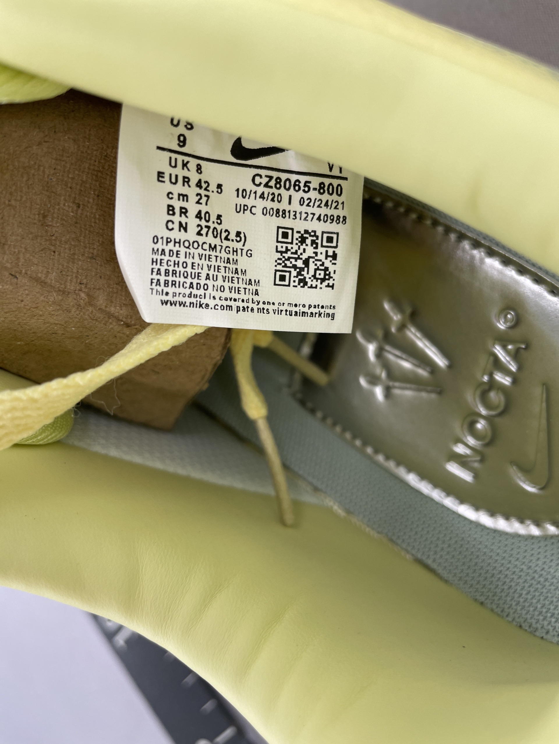 Air force 1 low top af1 lemon yellow versatile casual sports soft comfortable campus style all-match sneakers