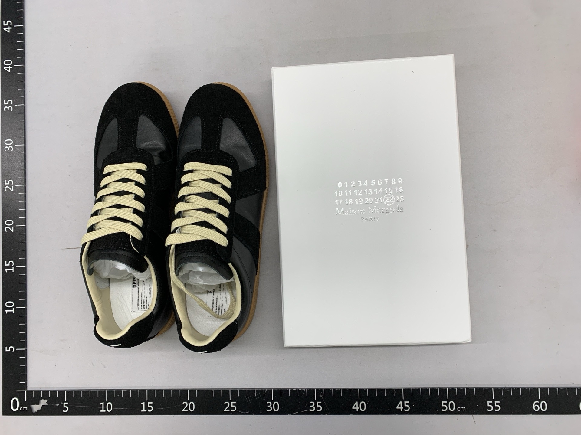 Authentic mm6 german army trainers (gats) – women’s genuine leather flat sneakers, men’s casual skate shoes, white sneakers – direct from dongguan factory