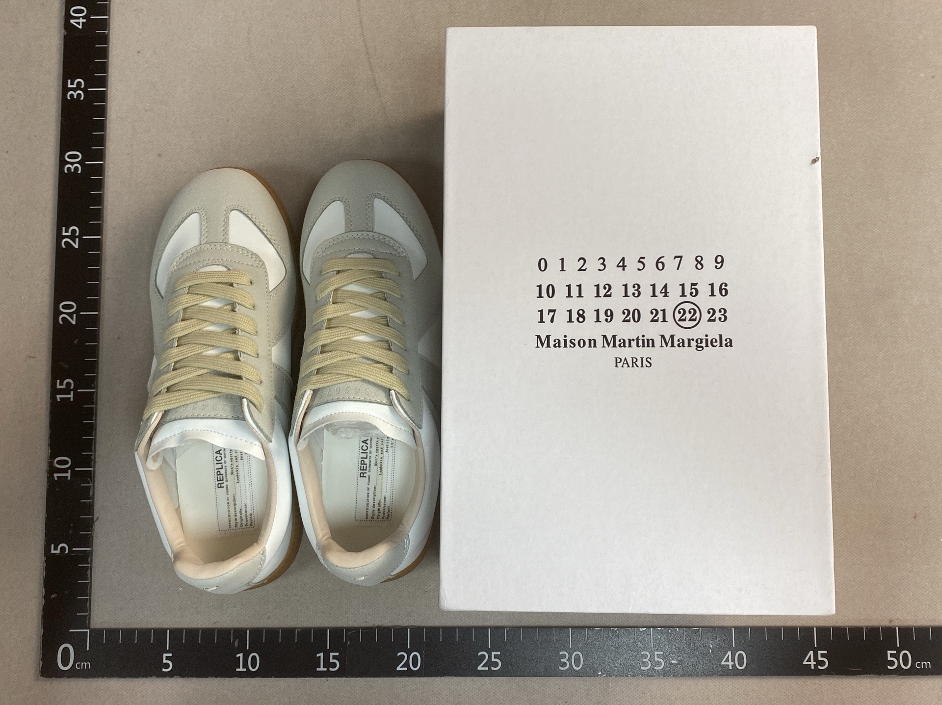 High version mm6 german training shoes women’s casual sports shoes couple shoes flatswhite shoes forrest gump shoes board