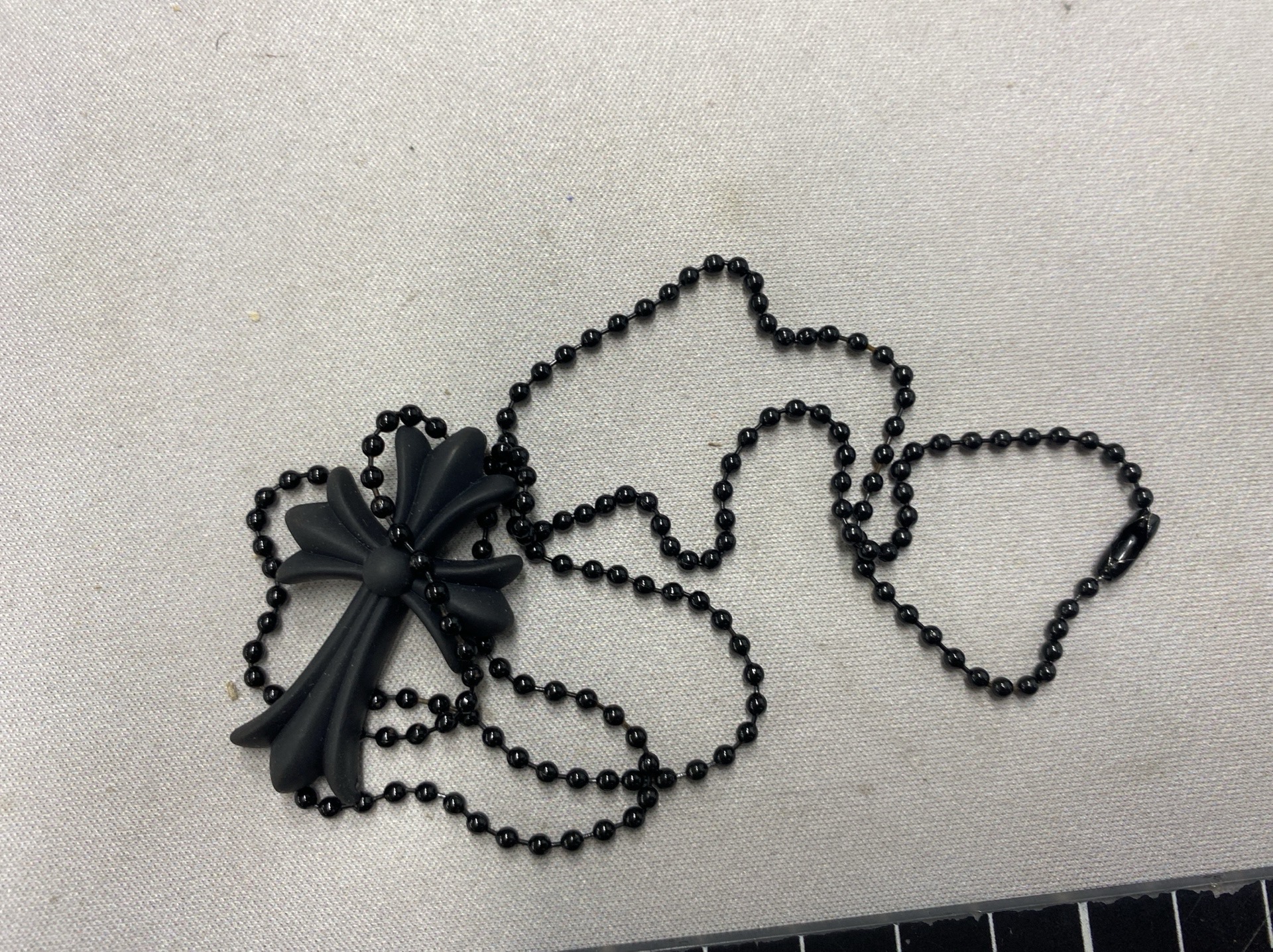 K luo xin street style trendy colorful resin ch letter cross necklace limited edition same style multi-color men’s and women’s jewelry