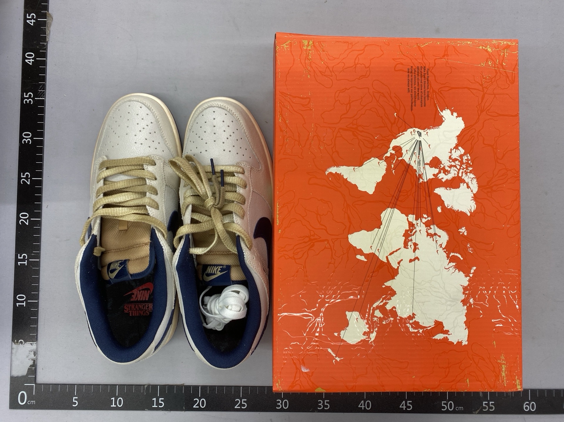 Baone tommy/baone tommy co-branded new crack texture stranger gray blue low-top sneakers