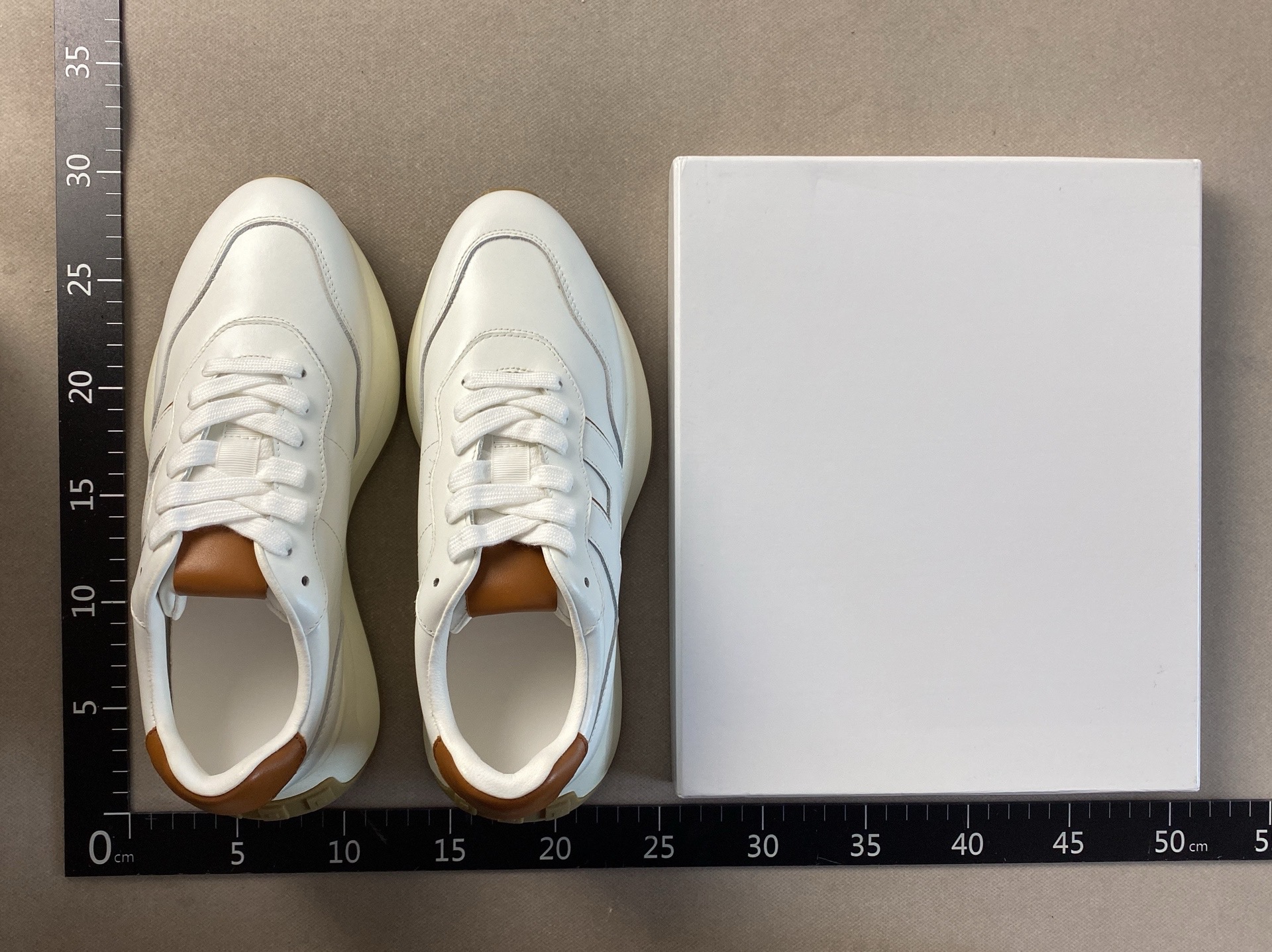 Unbranded ~ spring new arrival color block casual sports genuine leather white shoes thick sole height increasing chunky sneakers women’s shoes (made in dongguan)