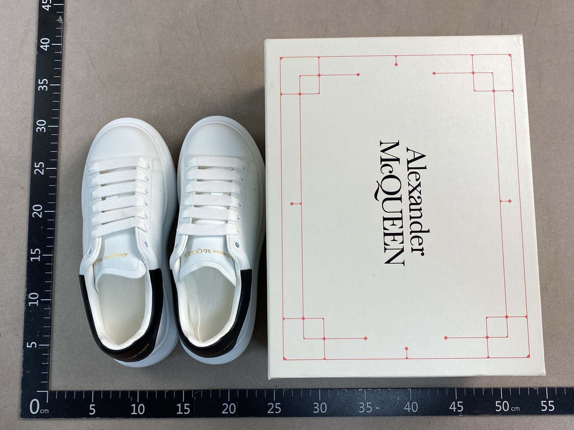 Thick white shoes