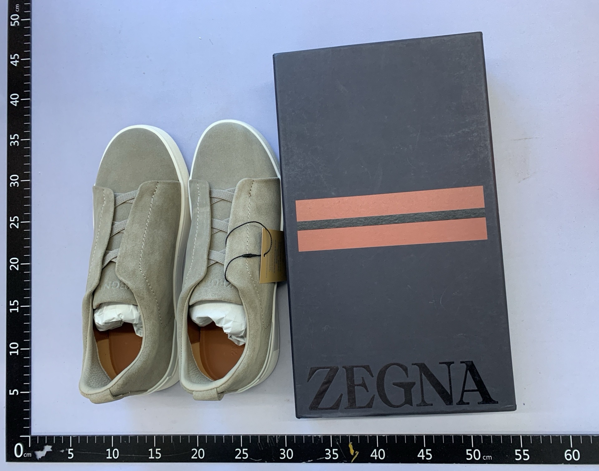 European men’s genuine leather elastic band sneakers low-top white shoes slip-on loafers casual shoes