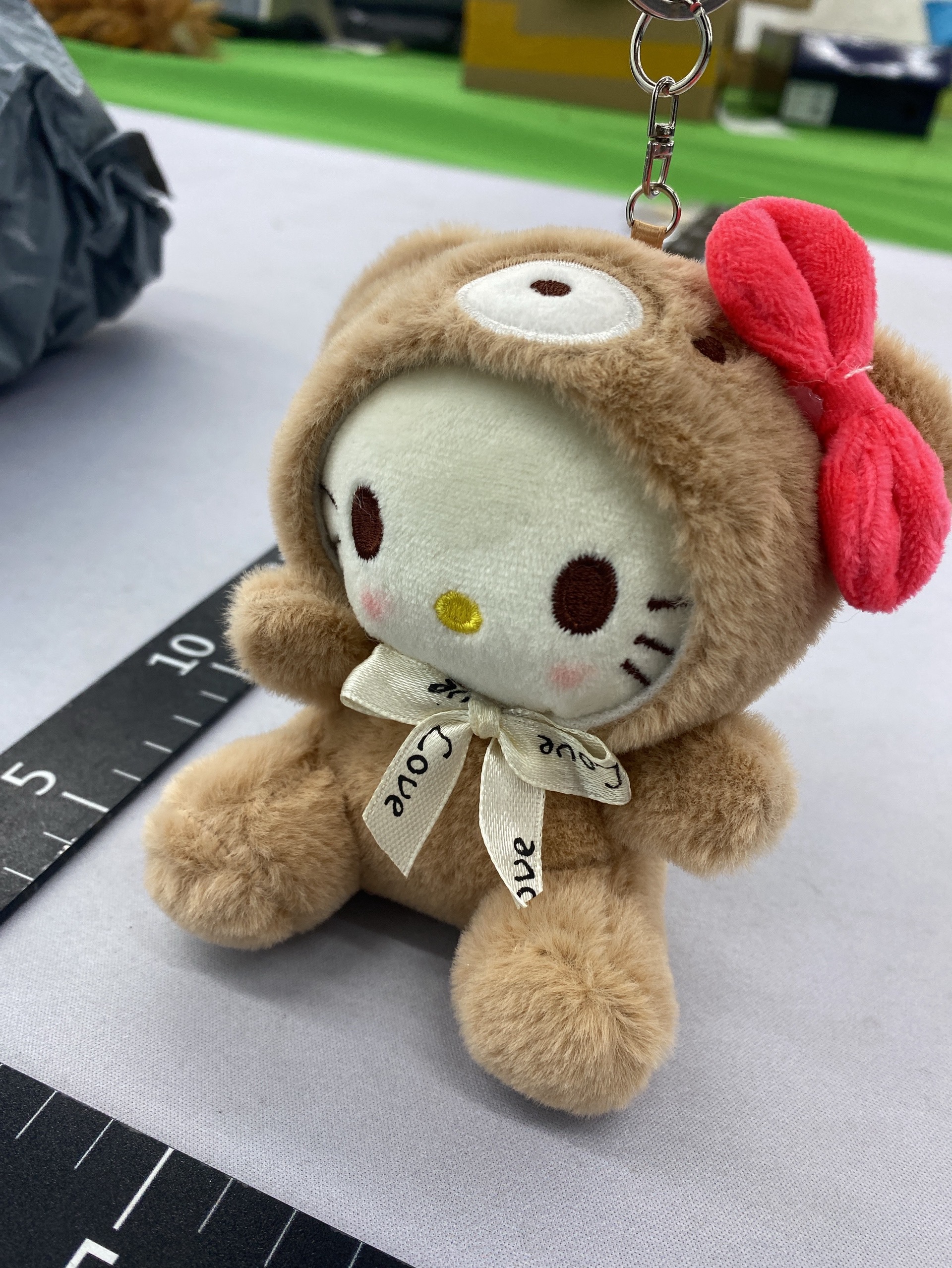 Cute sanrio kitty cat doll pendant keychain bag accessories stuffed doll toy catching doll