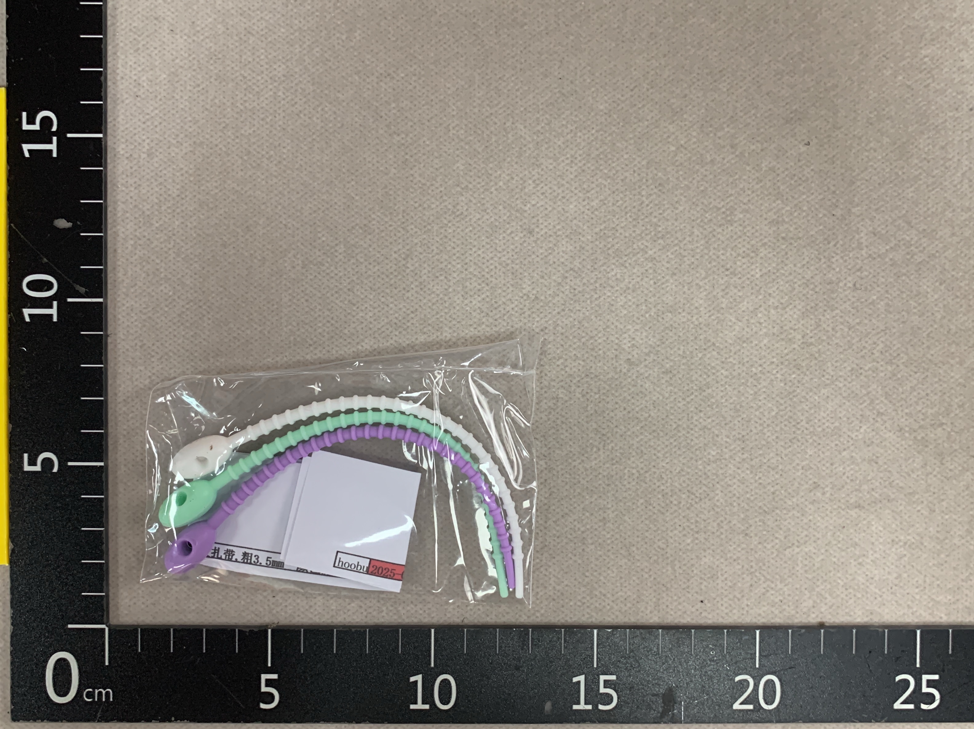 Colorful silicone cable tie keychain diy clothing bag accessories keychain lanyard data cable organizer winder