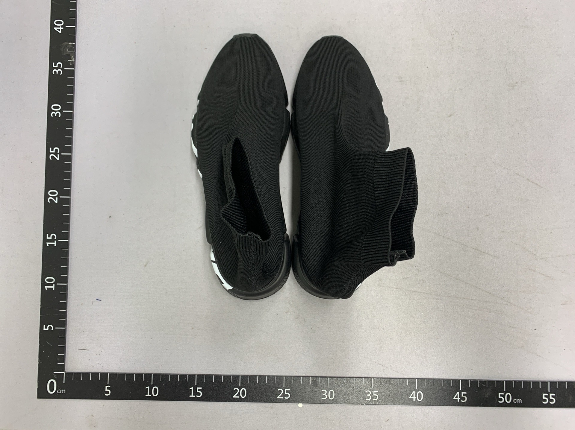 CL09-弹力袜子鞋女高帮休闲运动鞋B家百搭厚底针织短靴子袜靴